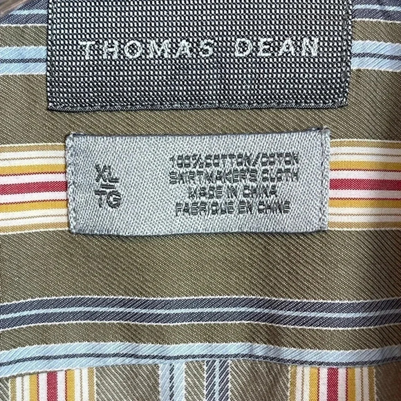 THOMAS Dean long sleeve stripe button up shirt. - Picture 8 of 9